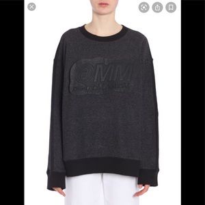Maison Margiela Oversized Logo Black Sweater Sz XS